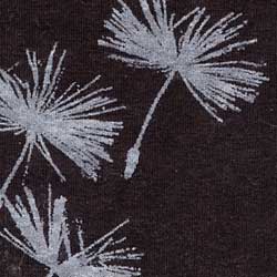 black organic cotton fabric