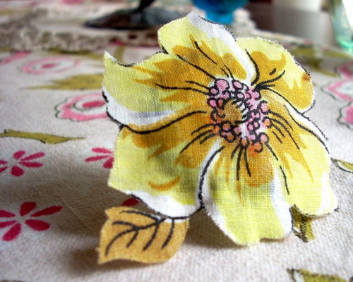 yellow ring recycled fabric