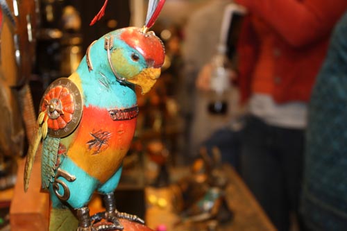 parrot art assemblage