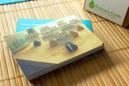 green business cards