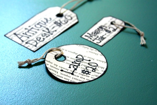 Craft Booth Ideas: Recycled Paper Price Tags