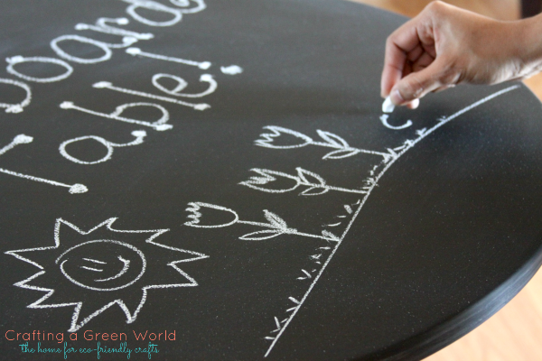 DIY Furniture Projects: Turn a Boring Table into a Chalkboard Table!