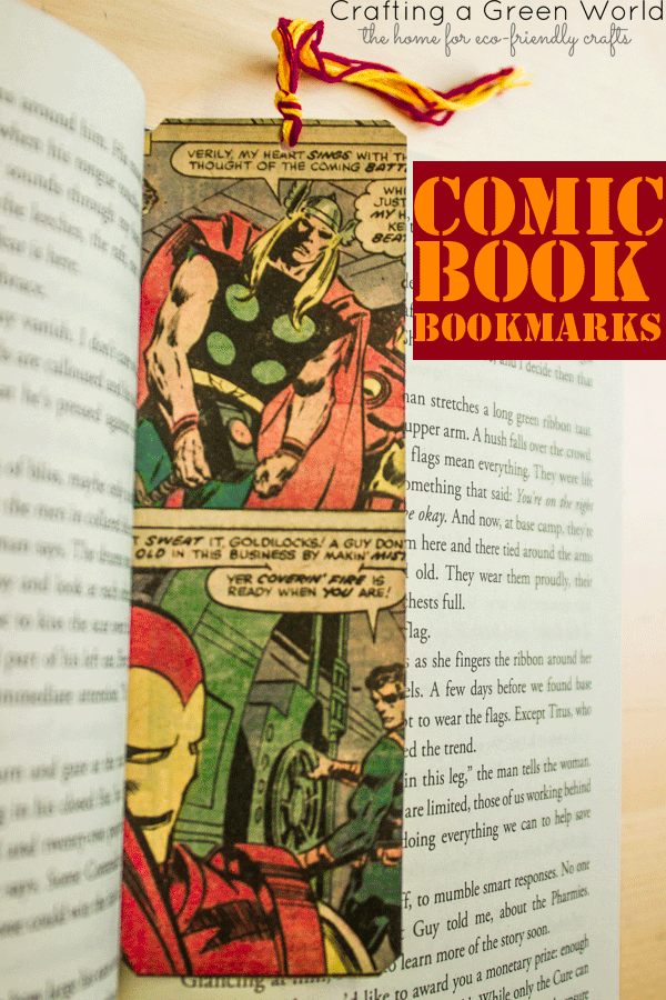 Make Comic Book Bookmarks • Crafting a Green World
