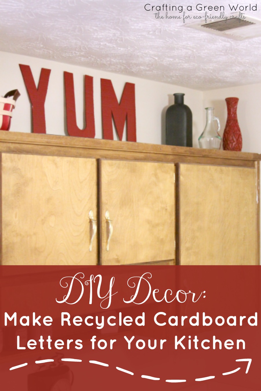 DIY Decor: Make Recycled Cardboard Letters for Your Kitchen