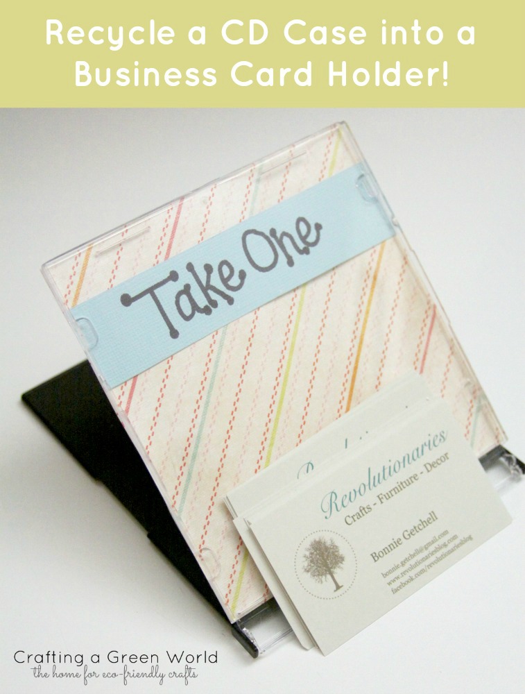 DIY Crafts: Recycle a CD Case into a Business Card Holder