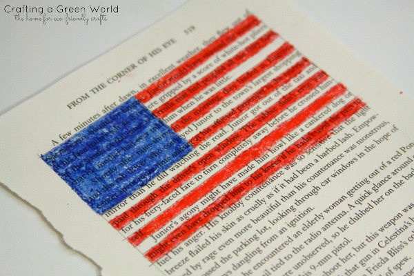 Fourth of July Crafts: Recycled Paper Plant Flag