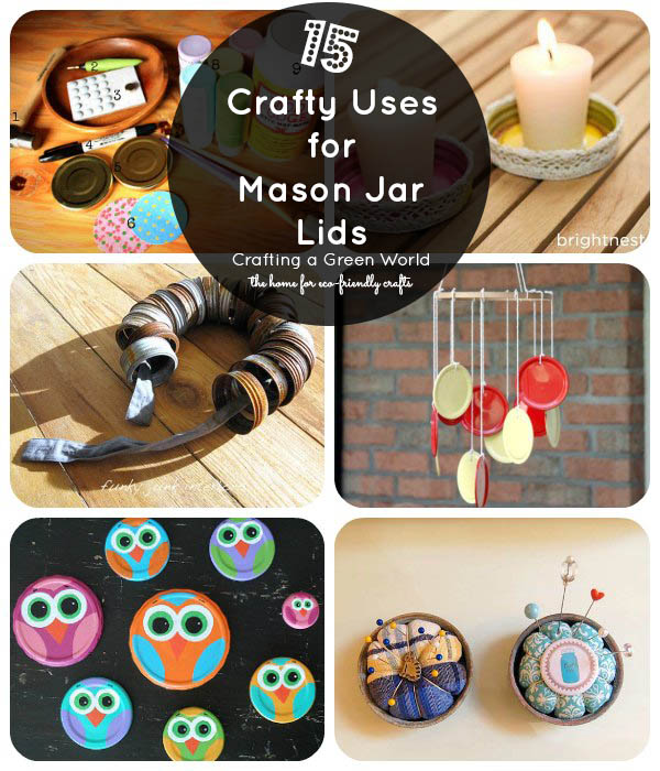 15 Mason Jar Lid Crafts