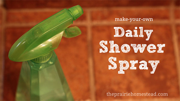Handmade Cleaning Supplies: DIY Shower Spray
