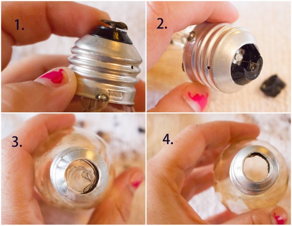 How to Hollow an Incandescent Light Bulb