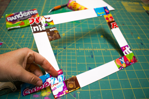 Candy Wrapper Picture Frame