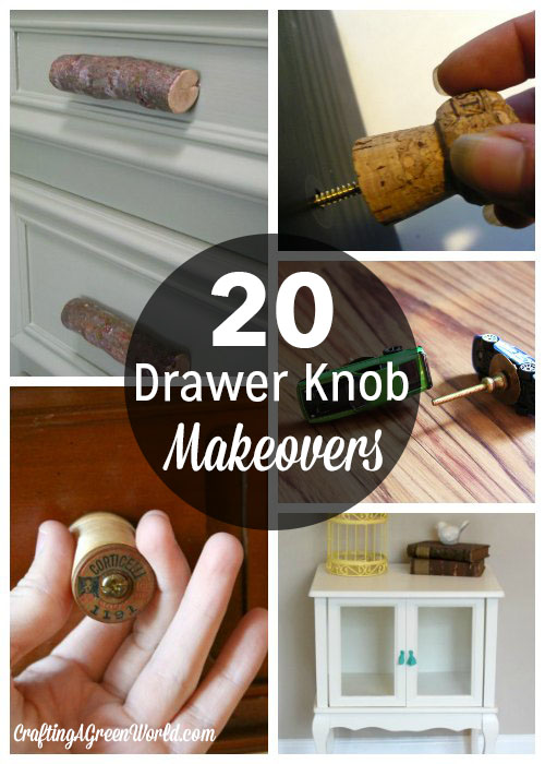 20 DIY Drawer Knob Makeover Ideas - Instead of buying new, try a DIY drawer knob makeover to save some money and reduce your renovation waste a little bit.
