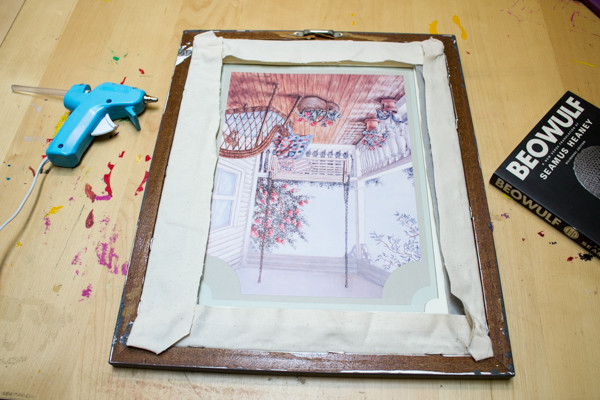 Upcycle an Empty Picture Frame into Fabric Art