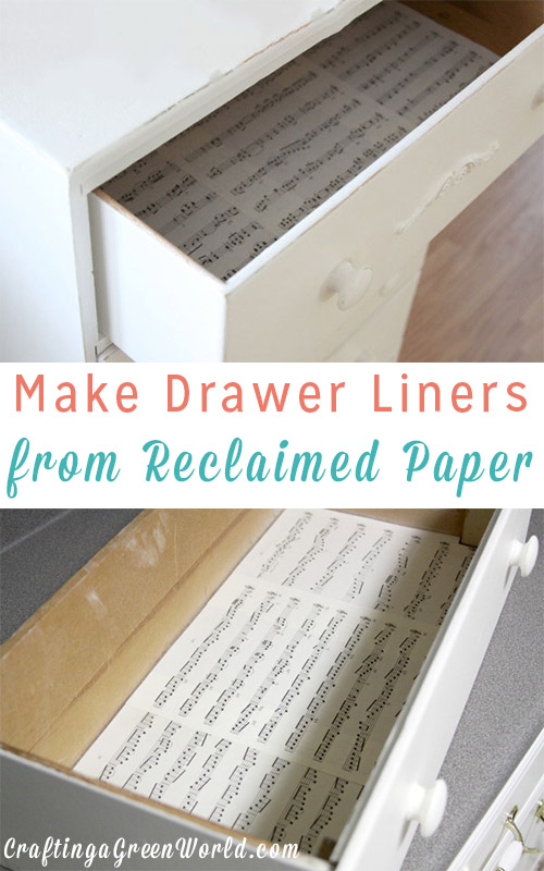 DIY Drawer Liners from Reclaimed Paper