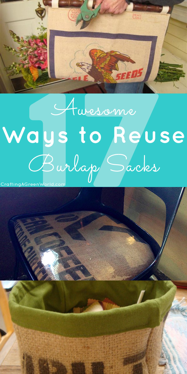 There are so many fun ways to reuse a burlap sack! Try out some of these creative burlap craft ideas.