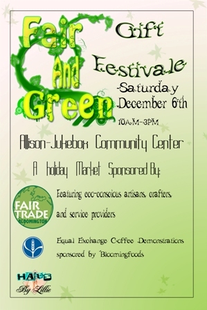 Fair and Green Gift Festival Poster