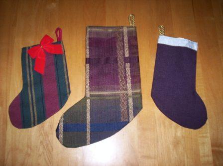 Handmade Holidays: Stockings Made from Scrap Fabric