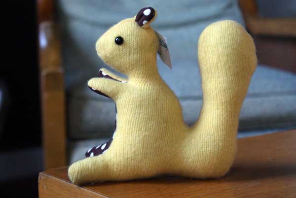 Recycled Sweater Squirrel