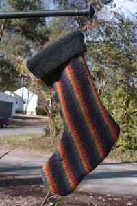 felted sweater stocking