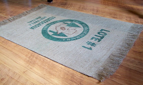 coffee bag rug