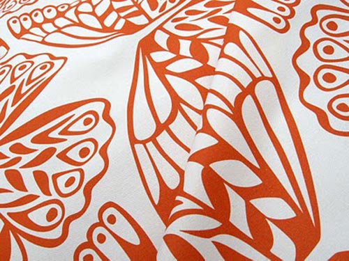 Moth Fabric by Betz White