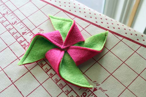 pinwheel folded