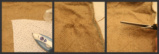 working with burlap