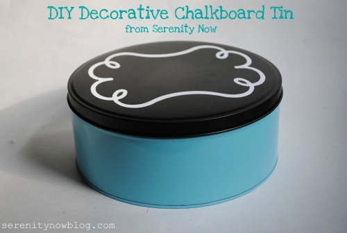 Decorative Chalkboard Tin Serenity Now blog