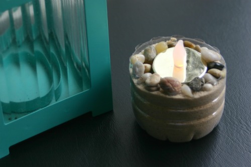How to Reuse Plastic Bottles: Candle Holder