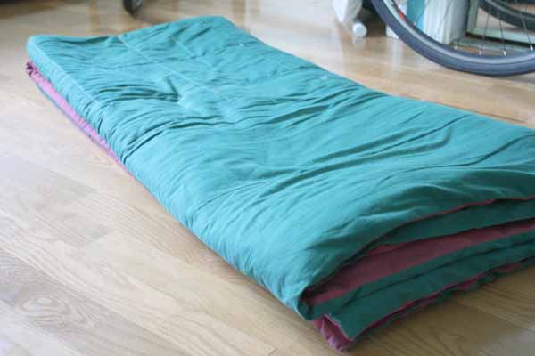 folded comforter