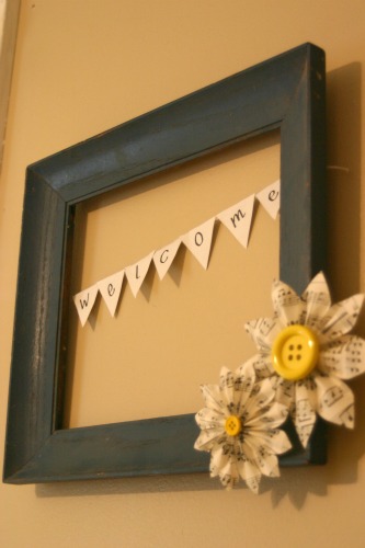 How To: Eco-Friendly Picture Frame Wreath
