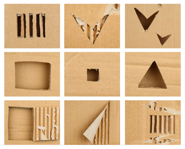 recycled cardboard image via Shutterstock