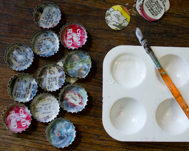 Upcycled Bottle Cap Magnets (2 of 7)