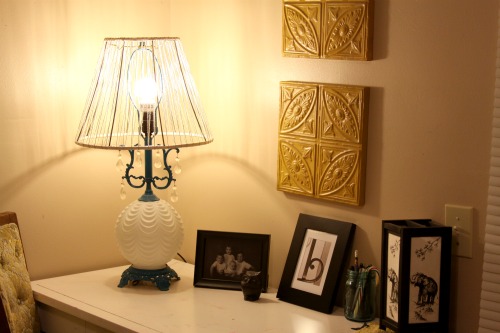 Thrift Store Lampshade Makeover!