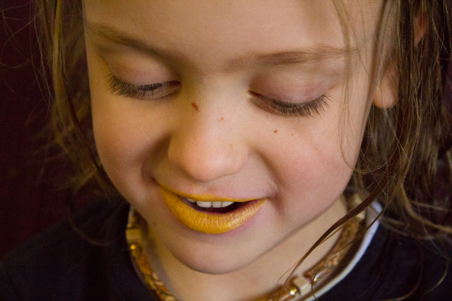My kid wanted yellow lipstick; I found it on etsy.