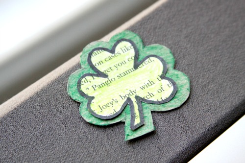 How To: Recycled Shamrock Brooch