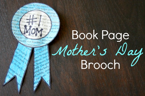 How To: Book Page Mother's Day Brooch
