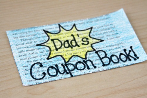 DIY Father's Day Gift Idea: A Recycled "Coupon Book"