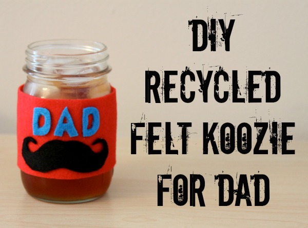 How To: DIY Recycled Felt Koozie for Dad
