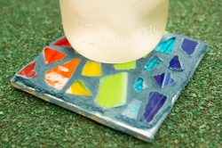 How-to: Upcycled Tile Mosaic Coaster • Crafting a Green World