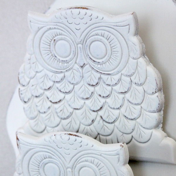 Thrift Store Makeover Before & After: An Owl Mail Holder