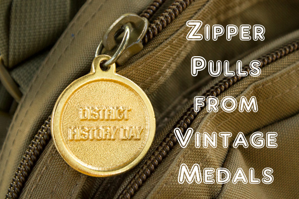 Vintage Medal Zipper Pulls (1 of 1)