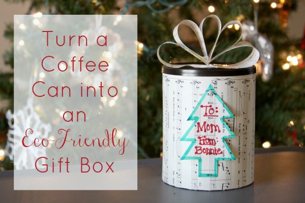 Christmas Crafts: Turn a Coffee Can into an Eco-Friendly Gift Box