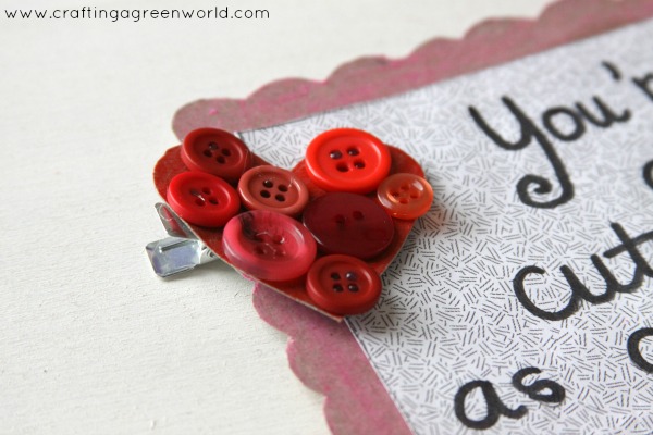 Valentine's Day Ideas: Handmade "Cute as a Button" Valentines