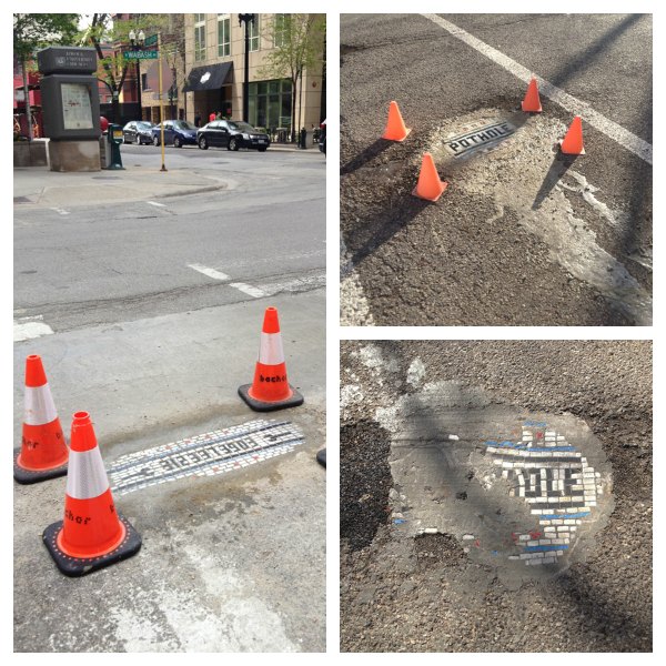 Chicago Potholes: Craftivism in Action