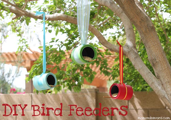 Spotted: How to Make a Bird Feeder from an Empty Paint Can
