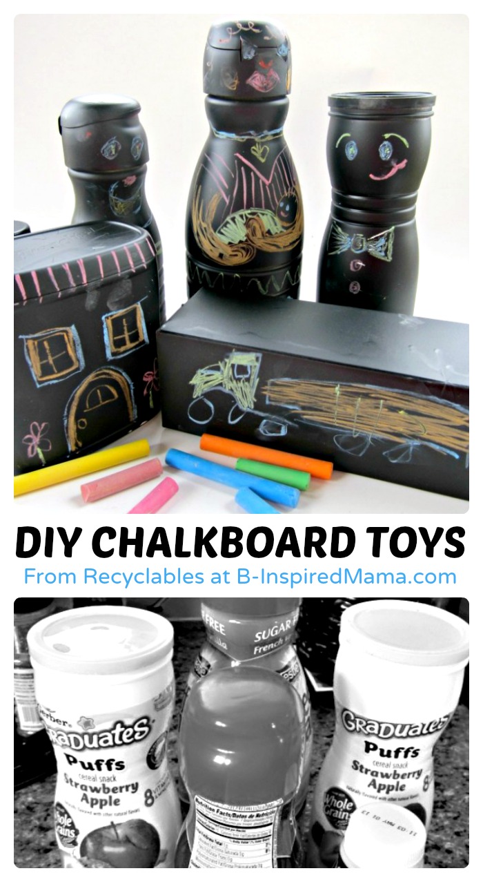 Spotted: Recycled Chalkboard DIY Toys