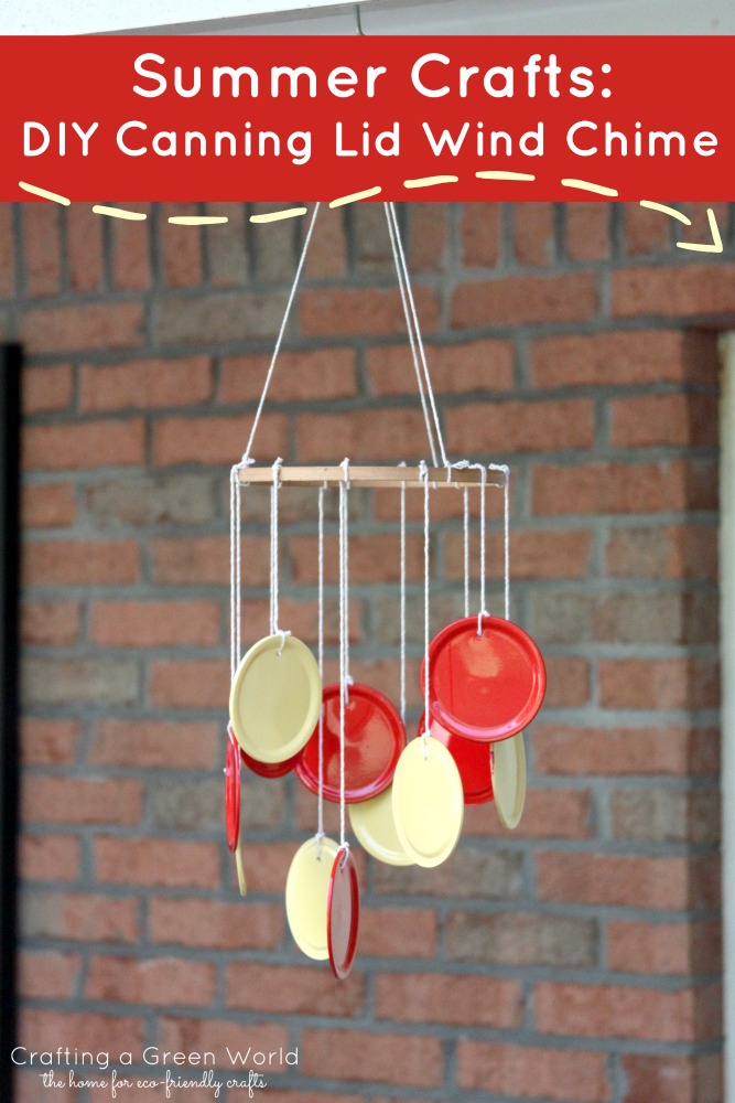 Summer Crafts: DIY Canning Lid Wind Chime