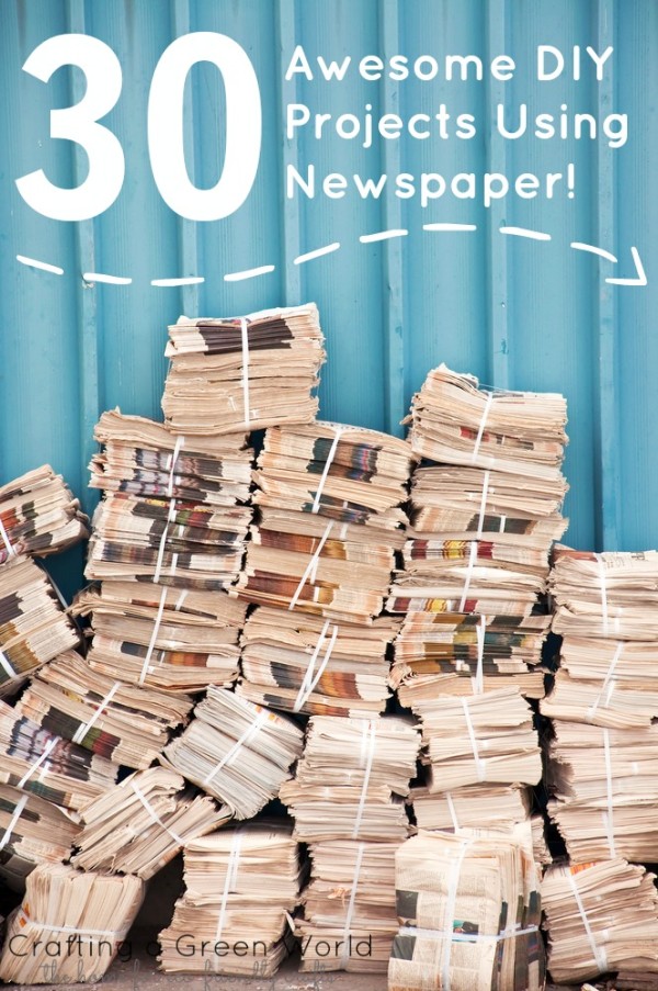 30 Awesome DIY Projects Using Newspaper!