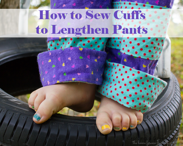 Sew Cuffs to Lengthen Pants