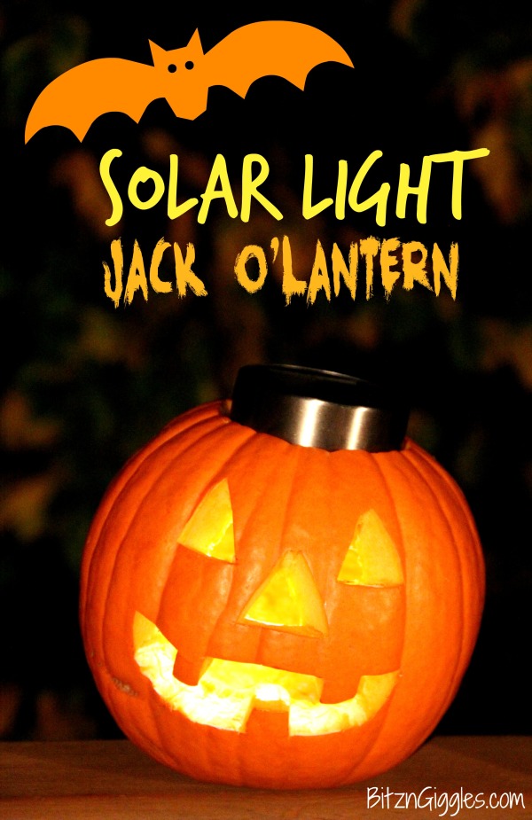 Solar Light Jack-o-Lantern